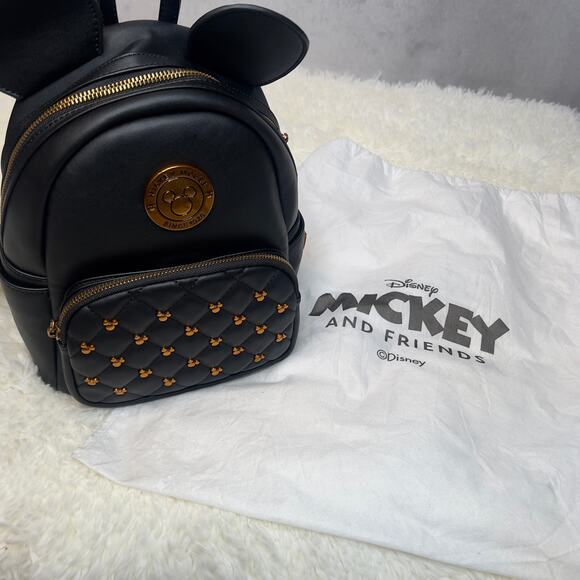 black.disney backpack leather Disney - Mickey Constellation Mini friendly leather Fast Forward Mickey Mouse Black